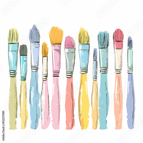 Vector Paintbrush simple and minim