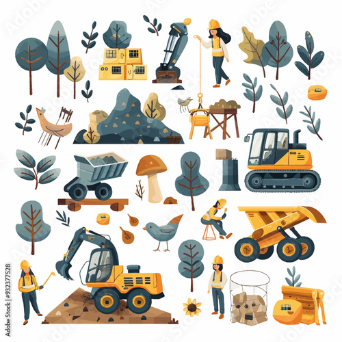 Vector Construction Site simple an