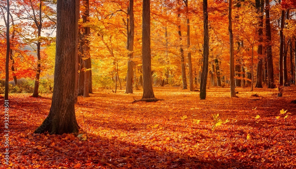 Naklejka premium Autumn in the forest