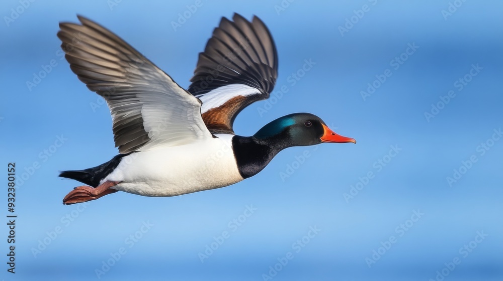 Obraz premium Shelduck flying