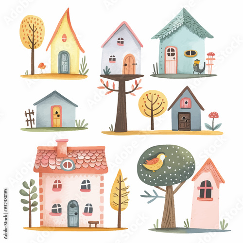 Vector Treehouse simple and minima