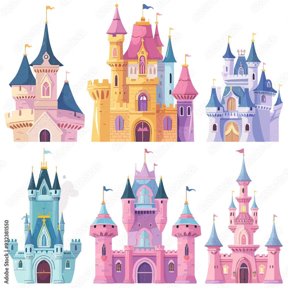 Fototapeta premium Vector Palace simple and minimalis