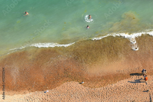 Canvas Print Sussex coast birds eye view captured from the ferries wheel