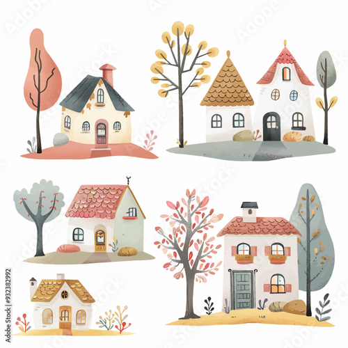 Vector Farmhouse simple and minima