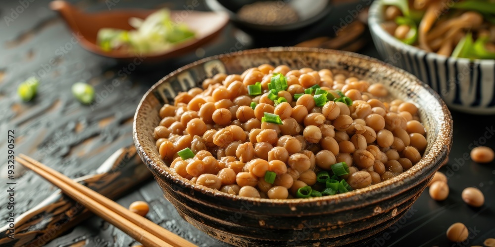 Natto commonly known as nato or hiragana is a traditional Japanese dish crafted from fermented soybeans Natto commonly known as nato or hiragana is a traditional Japanese dish crafted from fermented soybeans