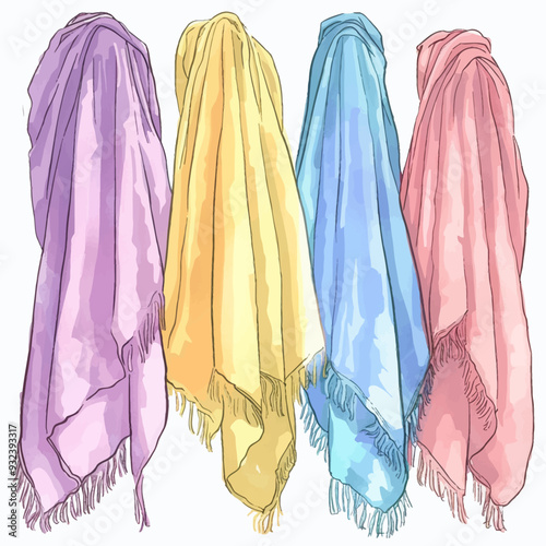 Vector Beach Towel simple and mini