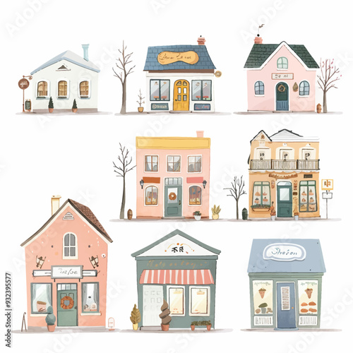 Vector Storefront simple and minim