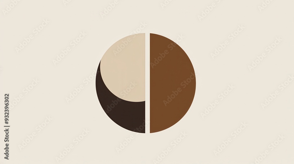 Abstract Coffee Bean Minimalist Icon Logo Design Abstract Coffee Bean Minimalist Icon Logo Design