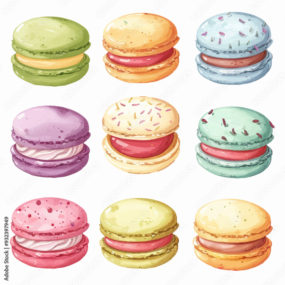 Vector Macaron simple and minimali