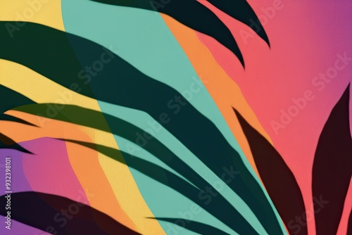Pacific Islands Shadow Overlay on Brightly Colored Background Effect