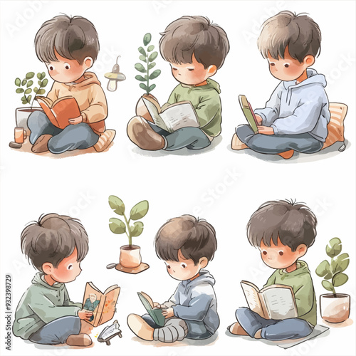 Vector Boy Working simple and mini