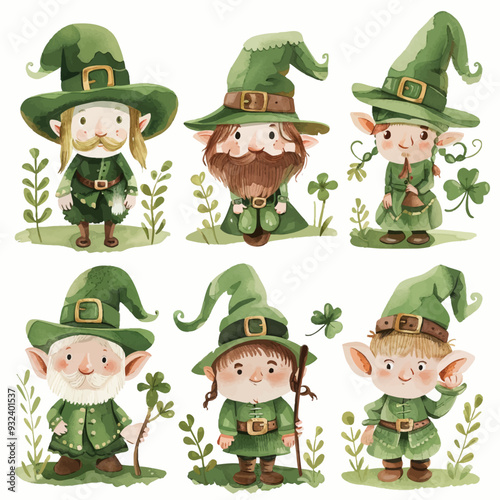Vector Leprechaun simple and minim