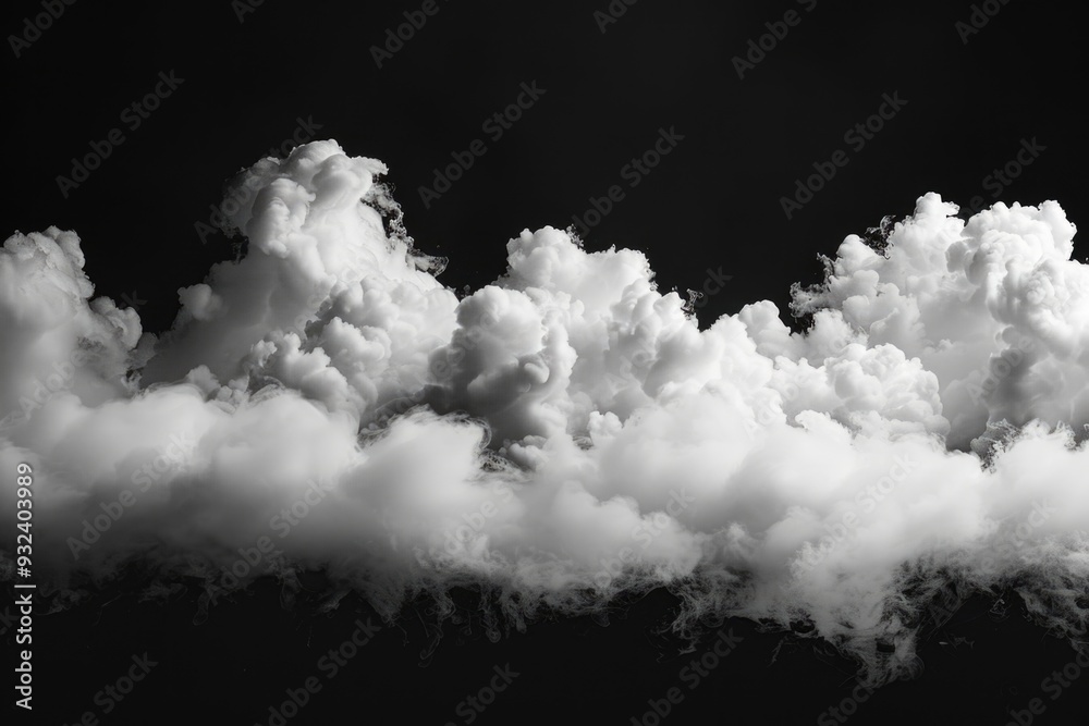 A close-up of clouds in the grey and white spectrum, with varying textures and shapes A close-up of clouds in the grey and white spectrum, with varying textures and shapes