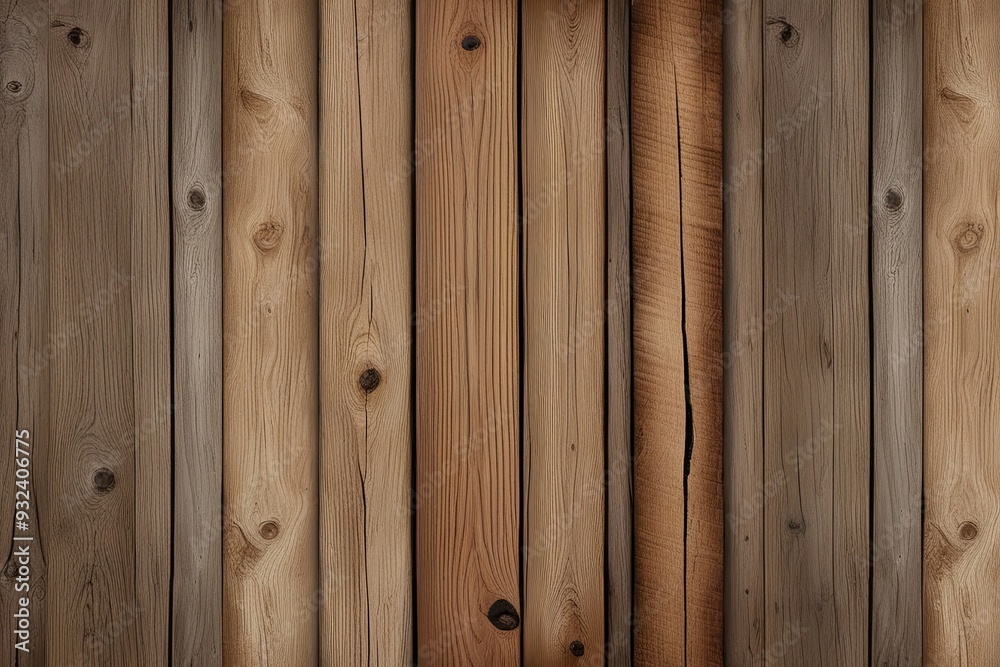Fototapeta premium Reclaimed Oak Wood Texture Vintage Aesthetic Natural Grain Design