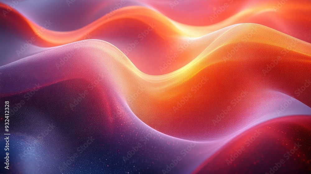 Obraz premium Abstract Colorful Waves with Glowing Texture