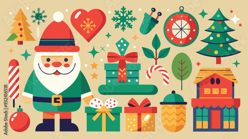 christmas and new year greeting card
