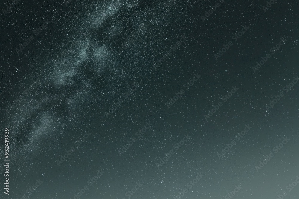 Fototapeta premium Vintage Grayscale Film Grain Overlay with Coarse Texture and Noisy Starry Night Background