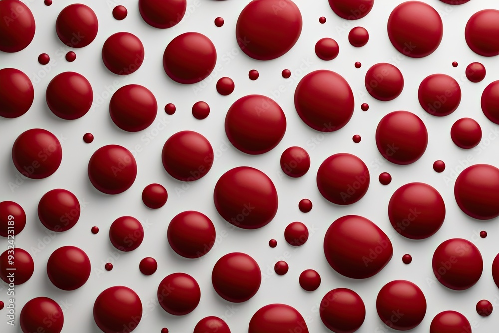 Deep Red Stains on Clean White Background Deep Red Stains on Clean White Background