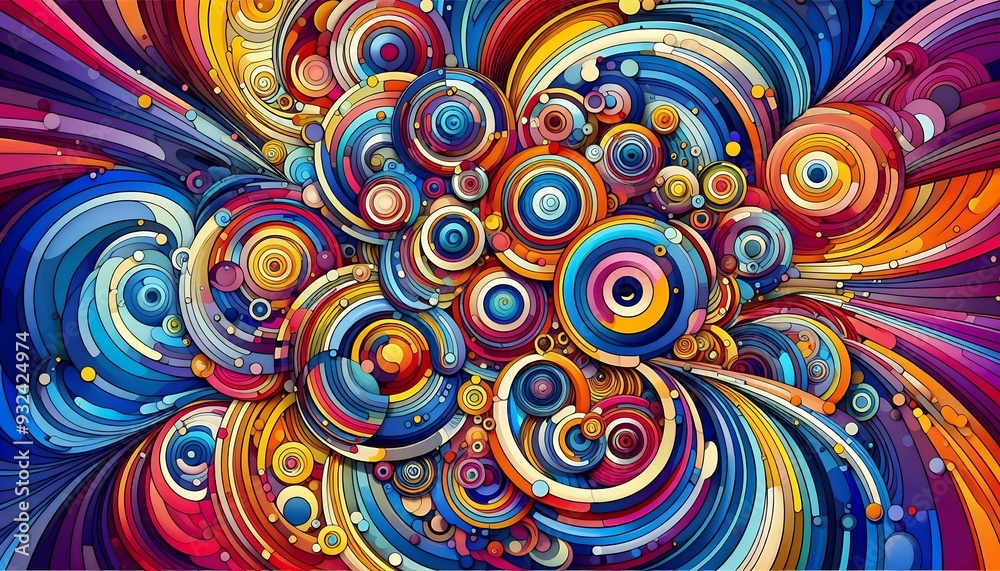 Fototapeta premium Chromatic Whirlpool 8K Ultra HD Wallpaper