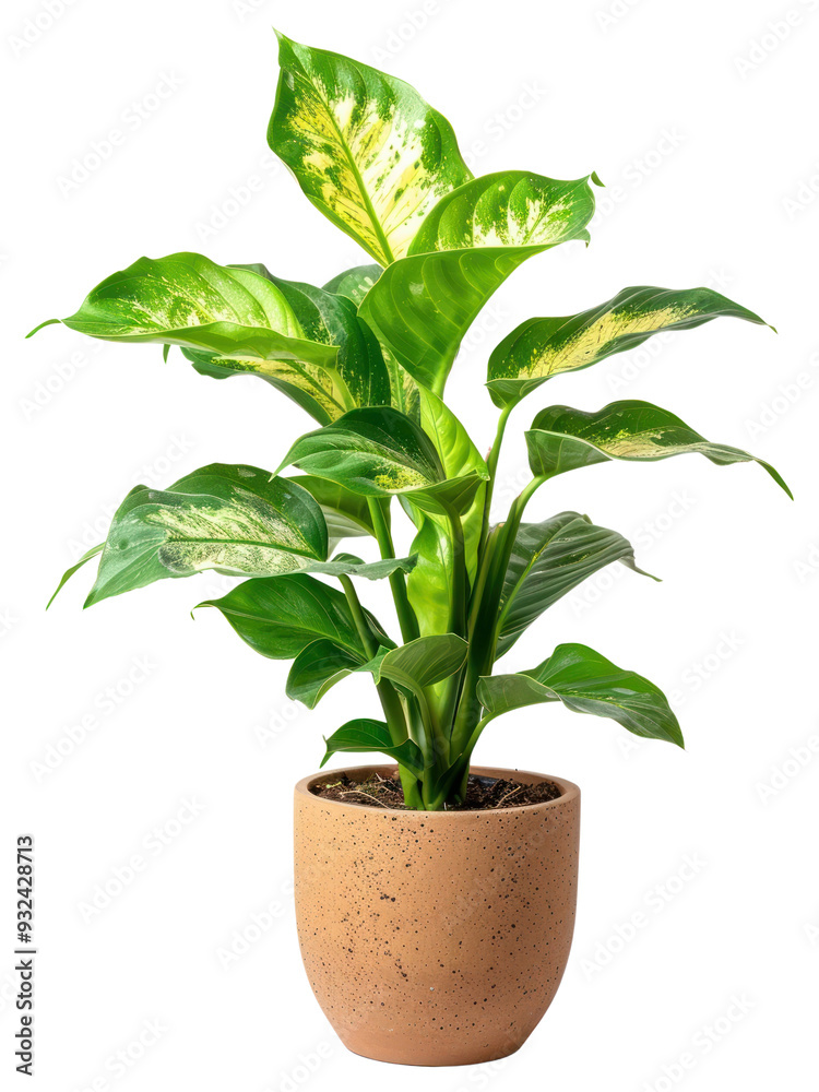 PNG  Vibrant potted indoor green plant