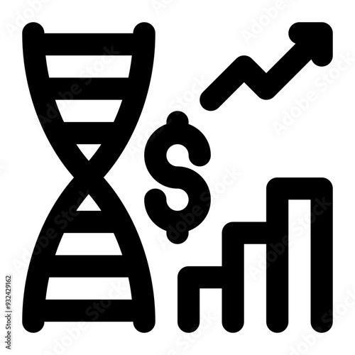 bioeconomics, bioeconomy, biological economics, biology, economics outline icon
