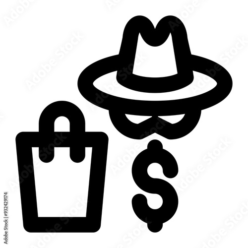 black market, underground economy, shadow economy, illegal, market, trade outline icon