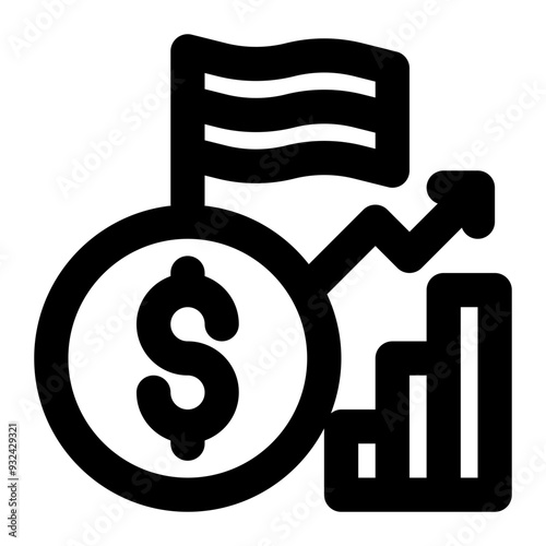 economic growth, economies, country, gross domestic product, gdp, domestic outline icon