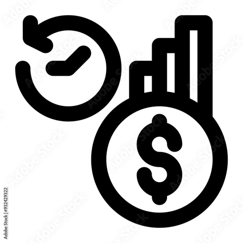 economic history, historical economics, economics, economy, history, financial outline icon