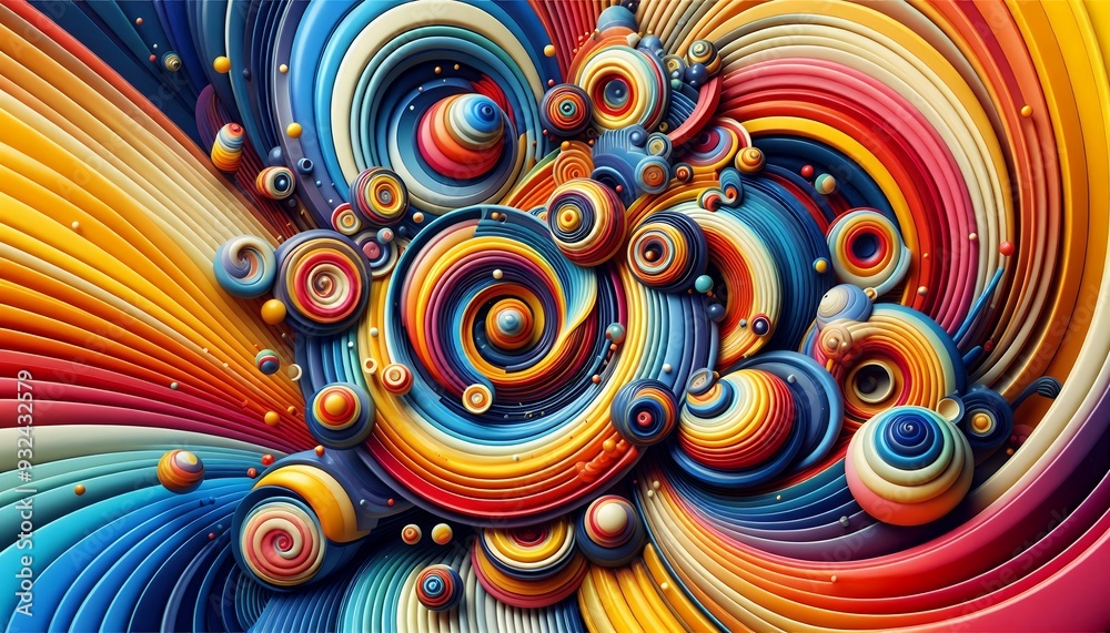 Fototapeta premium Chromatic Whirlpool 8K Ultra HD Wallpaper