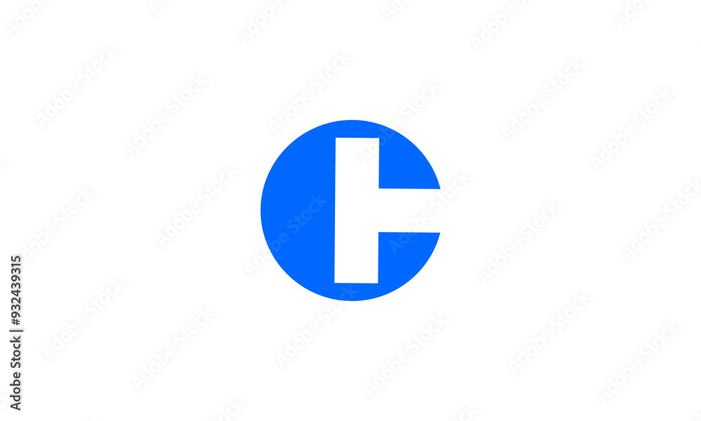 Letter C T or T C logo icon vector template design created with the concept of two or double letters logo for business company identity isolated on white background Letter C T or T C logo icon vector template design created with the concept of two or double letters logo for business company identity isolated on white background