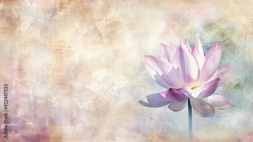 Delicate Pink Lotus Flower