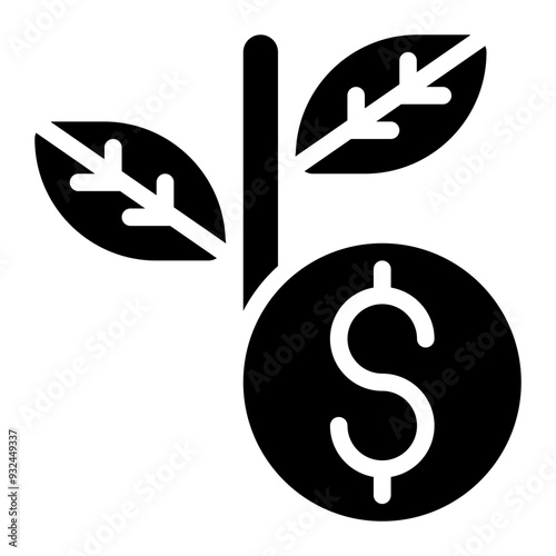 agricultural economics, agriculture, ecological economics, economy, ecology solid or glyph icon