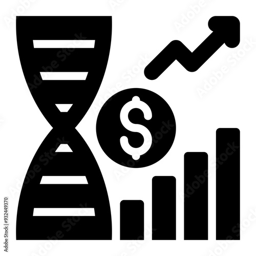 bioeconomics, bioeconomy, biological economics, biology, economics solid or glyph icon