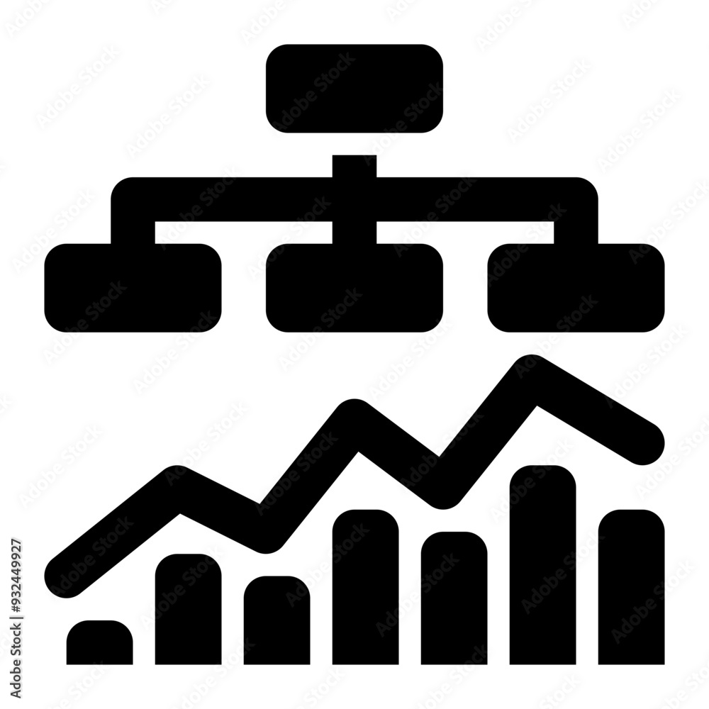 market structure, economics, market, category, hierarchy, structural market solid or glyph icon market structure, economics, market, category, hierarchy, structural market solid or glyph icon