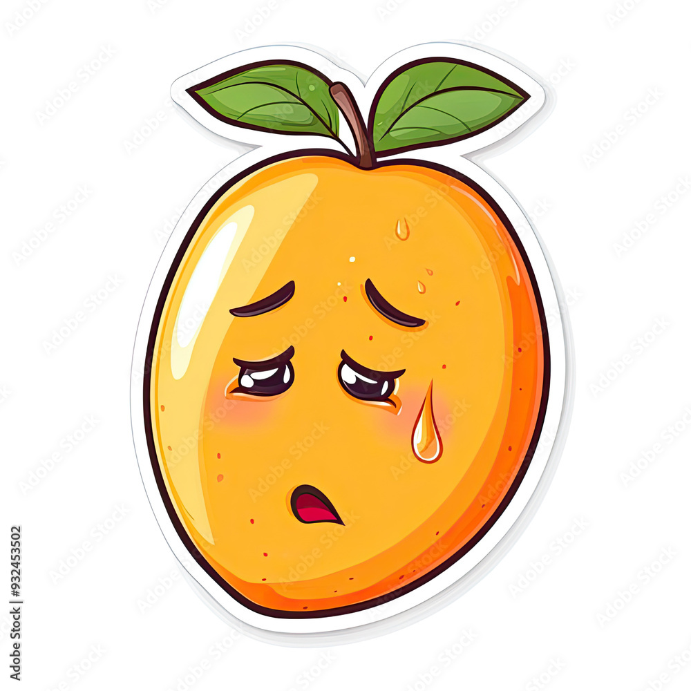 Obraz premium Sad Emoticon Or Emoji, Generative AI