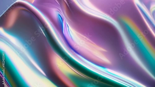 Wallpaper Mural Seamless trendy iridescent rainbow foil texture. Soft holographic pastel unicorn marble background pattern. Modern pearlescent blurry abstract swirl illustration. Torontodigital.ca