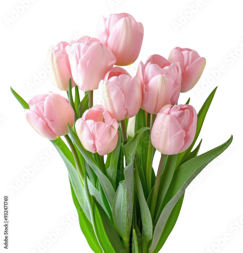 PNG Delicate pink tulip bouquet