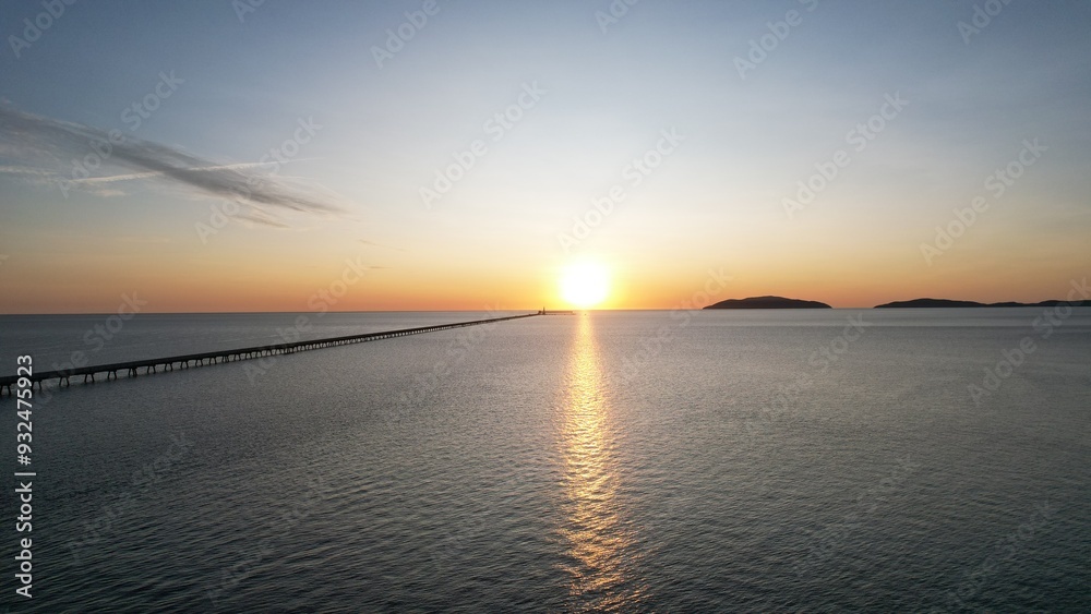 Naklejka premium Aerial photo of Lucinda Queensland Australia