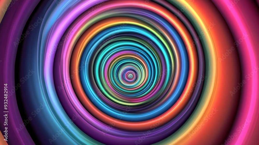 Colorful spiral abstract background, vibrant Colorful spiral abstract background, vibrant