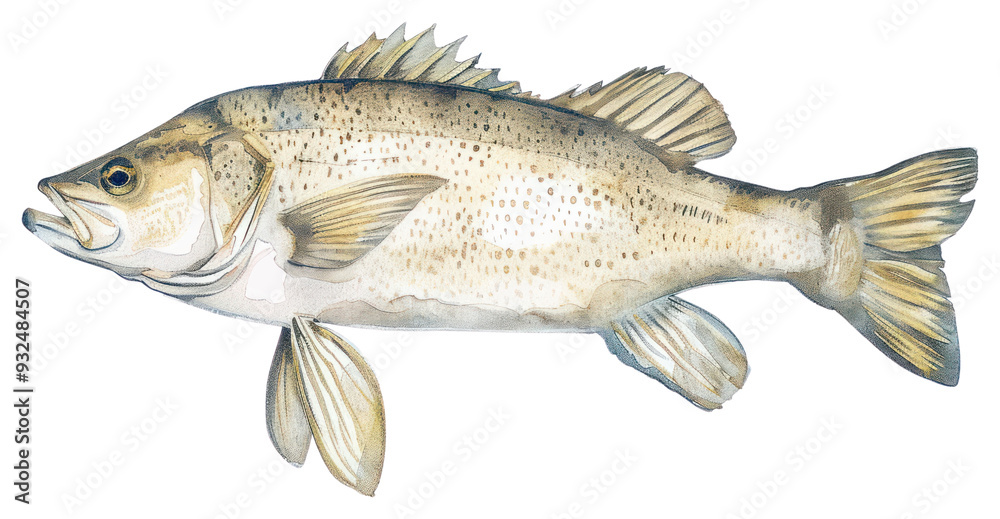 PNG Detailed freshwater fish illustration PNG Detailed freshwater fish illustration