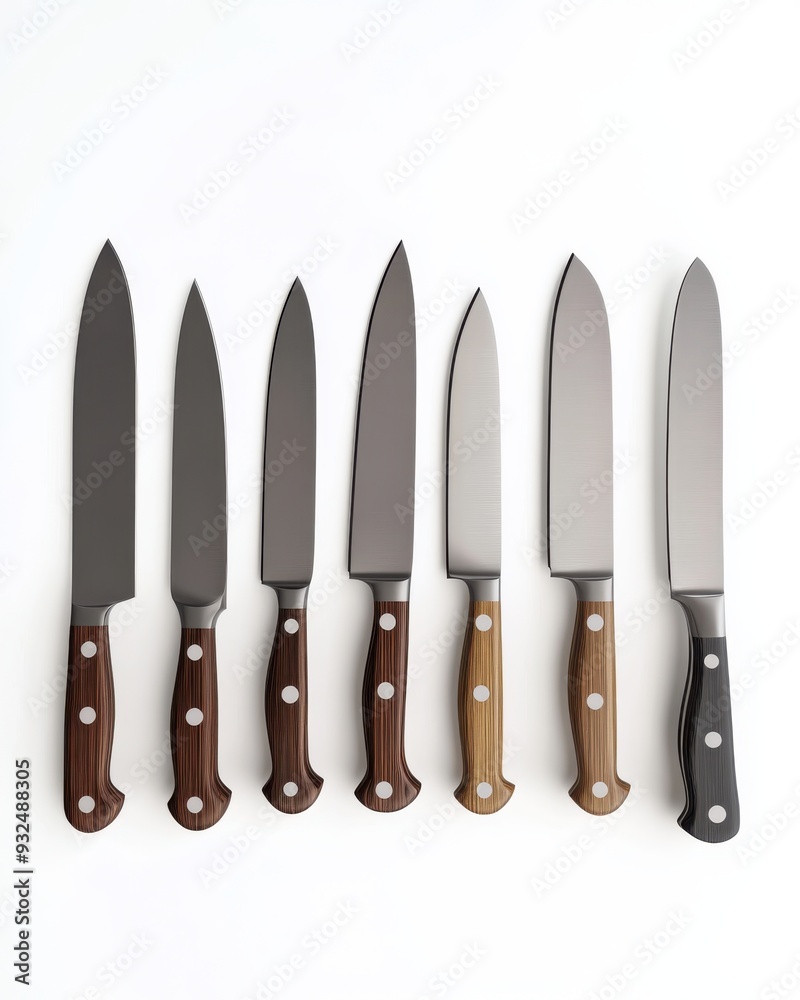 A hyperrealistic 3D render of a butchers knife, sharp and clean, isolated on white background A hyperrealistic 3D render of a butchers knife, sharp and clean, isolated on white background