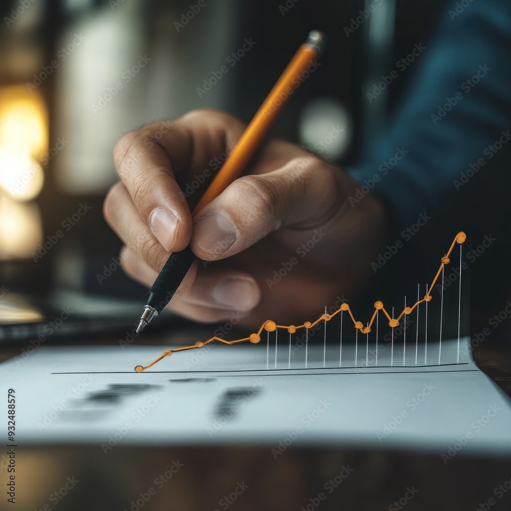 Businessman drawing growth curve, growth forecast chart, bussiness success concept. Hand drawing a graph representing increasing profits. Businessman drawing growth curve, growth forecast chart, bussiness success concept. Hand drawing a graph representing increasing profits.
