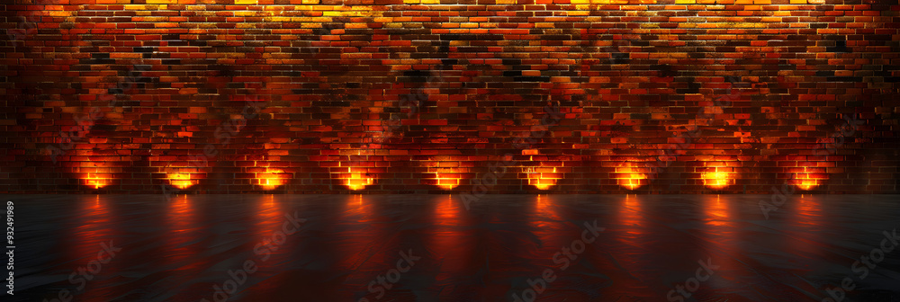 Yellow and orange abstract brick wall Yellow and orange abstract brick wall