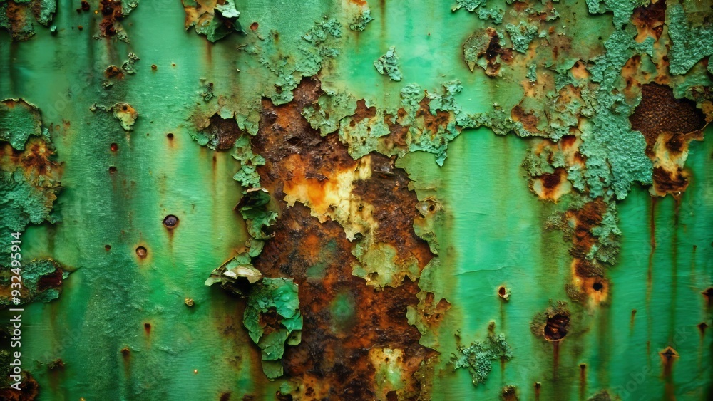 Eerie, Atmospheric, Metallic, Green, Corrosion