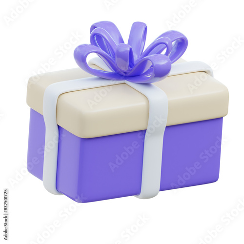 Gift Box 3D Illustration photo