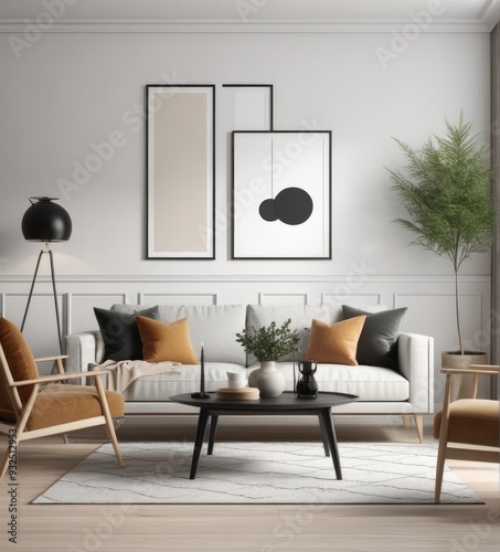 modern minimalist living room interior. modern living room furniture