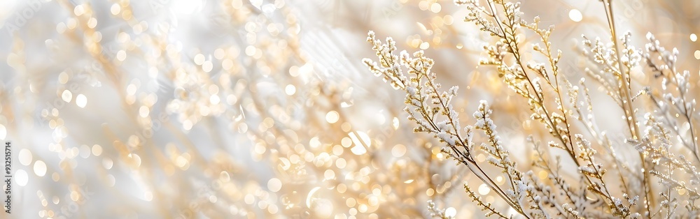Golden Christmas background with snowflakes and golden effect Golden Christmas background with snowflakes and golden effect