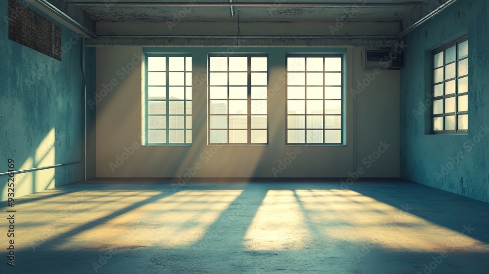 Empty Studio Room Featuring a Spacious and Minimalistic Interior. The Room is Unfurnished and Untouched, Providing a Blank Canvas for Various Creative or Professional Uses. Empty Studio Room Featuring a Spacious and Minimalistic Interior. The Room is Unfurnished and Untouched, Providing a Blank Canvas for Various Creative or Professional Uses.