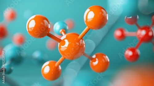 Diagram showing electromagnetic forces in atomic bonding photo