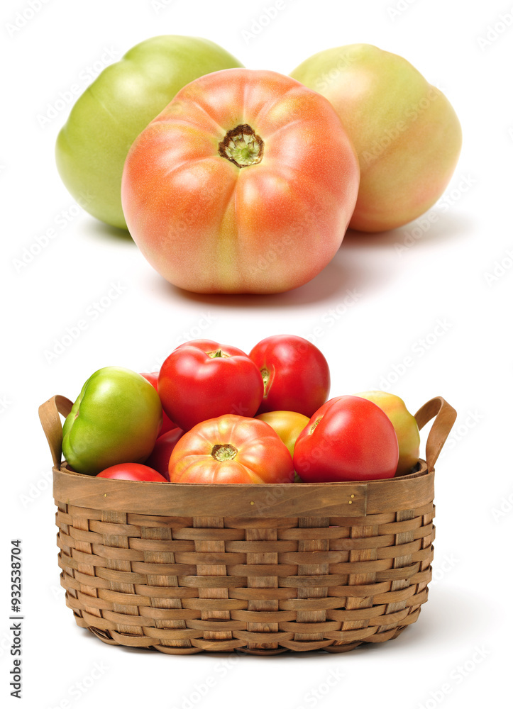 fresh tomatoes on white background fresh tomatoes on white background